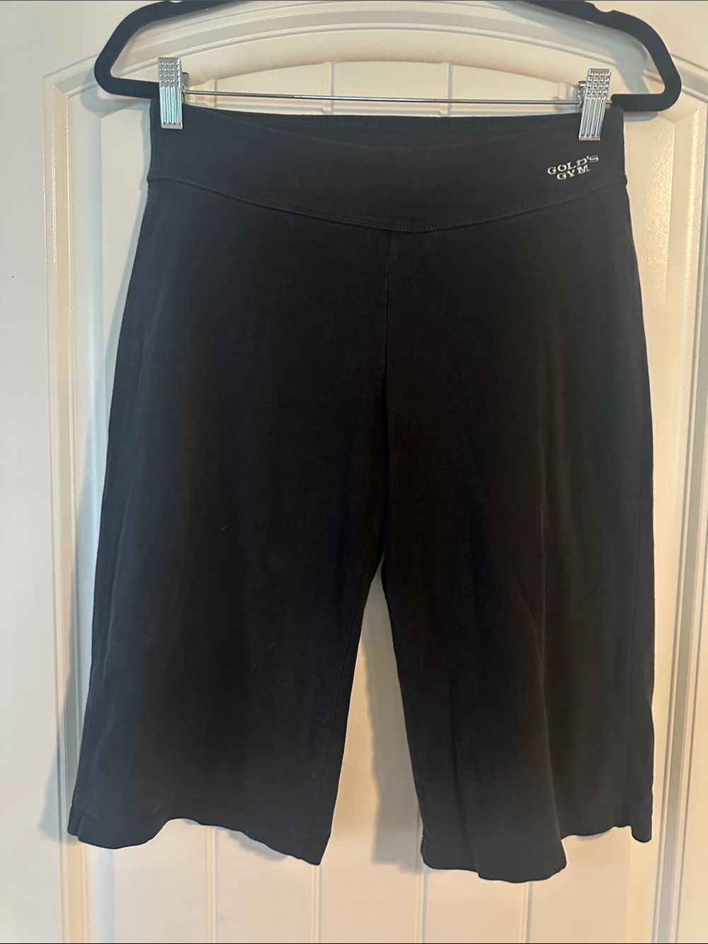 Marika Golds Gym Black Wide-Leg Athletic Bermudas